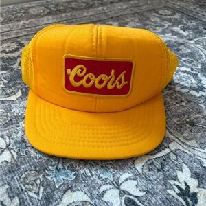 Vintage Coors Yellow Cap